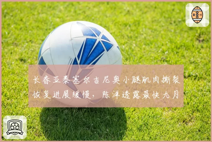 长春亚泰塞尔吉尼奥小腿肌肉撕裂恢复进展缓慢,陈洋透露最快九月初复出