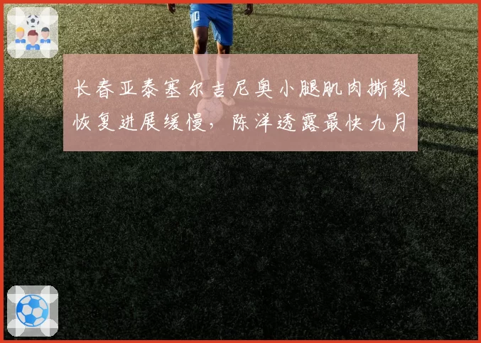 长春亚泰塞尔吉尼奥小腿肌肉撕裂恢复进展缓慢，陈洋透露最快九月初复出